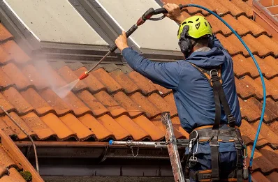 Démoussage et hydrofuge de toiture à Morzine